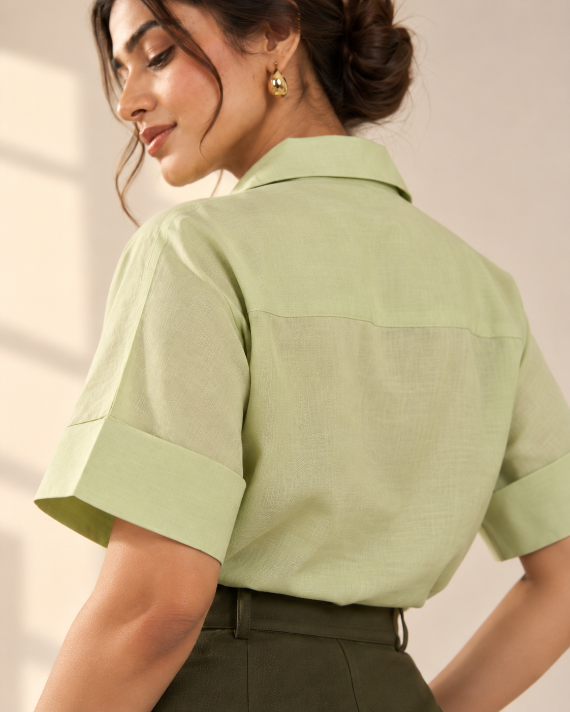 Sage Green Casual Shirt